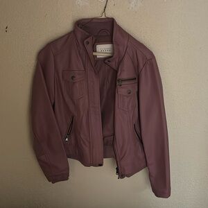 Ci Sono by Cavilini Ladies Pink Leather Jacket